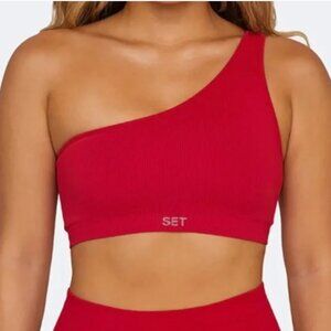 SET ACTIVE sculptflex® ribbed one shoulder bra